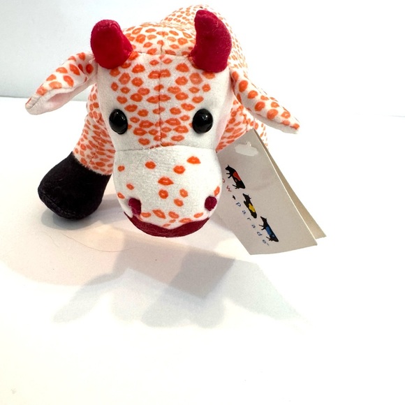 Westland Cow Parade Smooch Orange Bull 8” Plush Soft Toy Stuffed Animal - Picture 3 of 9